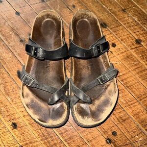 Birkenstock Mayari strappy black ortho arch support 40/9.5 sandals